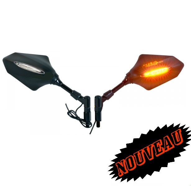 Rétroviseurs à leds universel pour roadsters